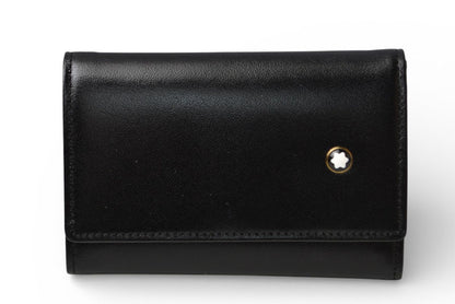 モンブラン キーケース/キーホルダー MONTBLANC 6連 ブラック/ゴールド【中古】