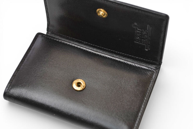 モンブラン キーケース/キーホルダー MONTBLANC 6連 ブラック/ゴールド【中古】