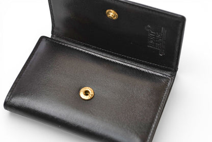 モンブラン キーケース/キーホルダー MONTBLANC 6連 ブラック/ゴールド【中古】
