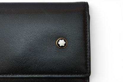 モンブラン キーケース/キーホルダー MONTBLANC 6連 ブラック/ゴールド【中古】