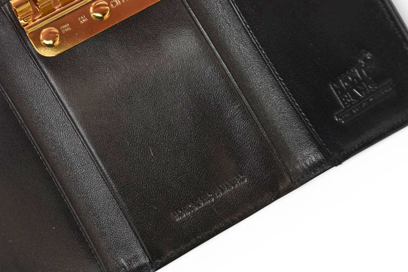 モンブラン キーケース/キーホルダー MONTBLANC 6連 ブラック/ゴールド【中古】