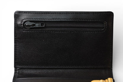 モンブラン キーケース/キーホルダー MONTBLANC 6連 ブラック/ゴールド【中古】