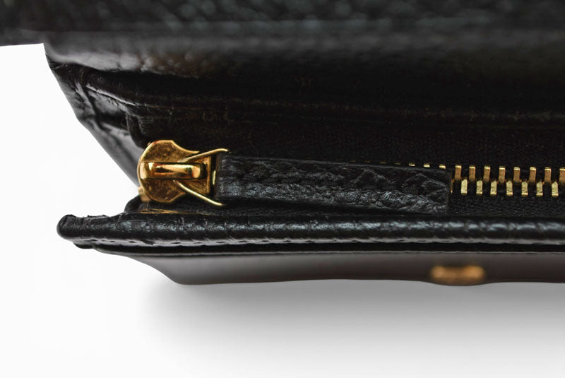 グッチ ミニ財布 未使用 GUCCI 折財布 456126 PETITE MARMONT/プチマーモント ブラック【中古】