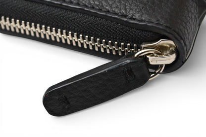ジミーチュウ 財布/ラウンドファスナー JIMMY CHOO 長財布 スターエンボス ブラック【中古】