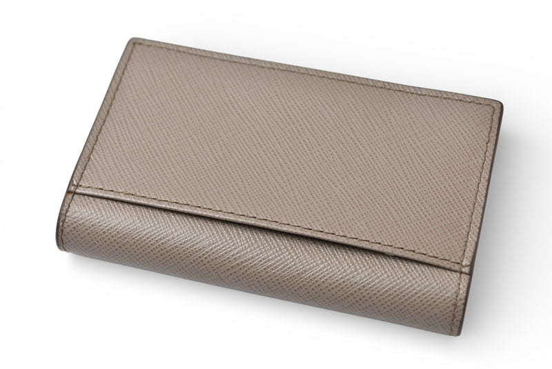プラダ カードケース/コインケース/名刺入れ PRADA レディース グレー/ピンク系 1MC122【中古】