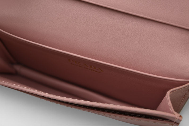プラダ カードケース/コインケース/名刺入れ PRADA レディース グレー/ピンク系 1MC122【中古】