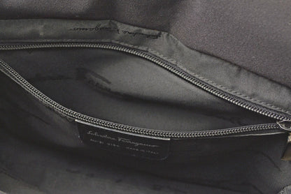 フェラガモ トートバッグ/ショルダーバッグ Salvatore Ferragamo ヴァラチェーン ブラック AU-21 0186【中古】