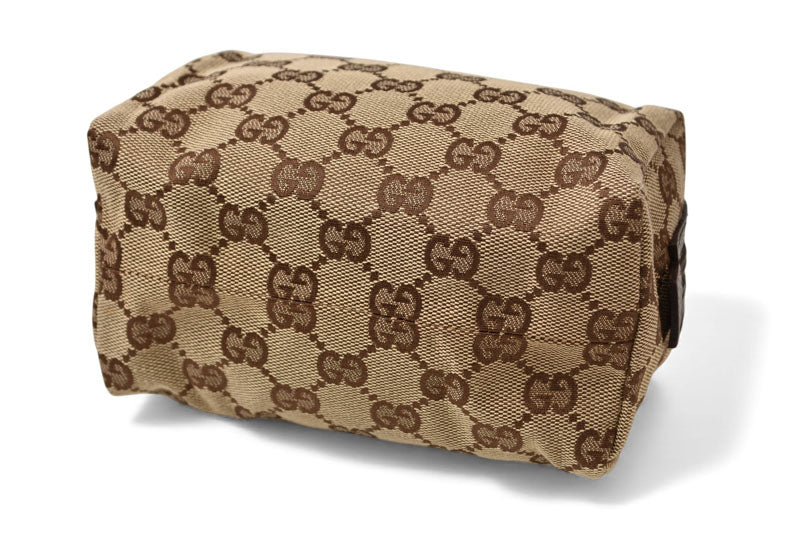 グッチ ポーチ GUCCI GGキャンバス 化粧ポーチ/コスメポーチ GGブラウン/ベージュ 29595【中古】
