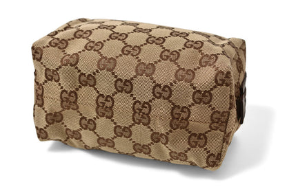 グッチ ポーチ GUCCI GGキャンバス 化粧ポーチ/コスメポーチ GGブラウン/ベージュ 29595【中古】