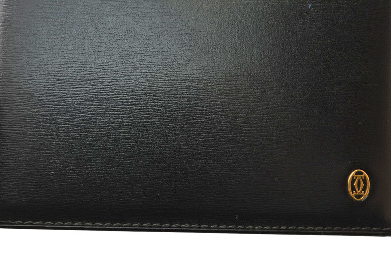 カルティエ カードケース/名刺入れ/パスケース Cartier パシャ パスケース カーフ レザー ブラック ゴールド金具 L3000132