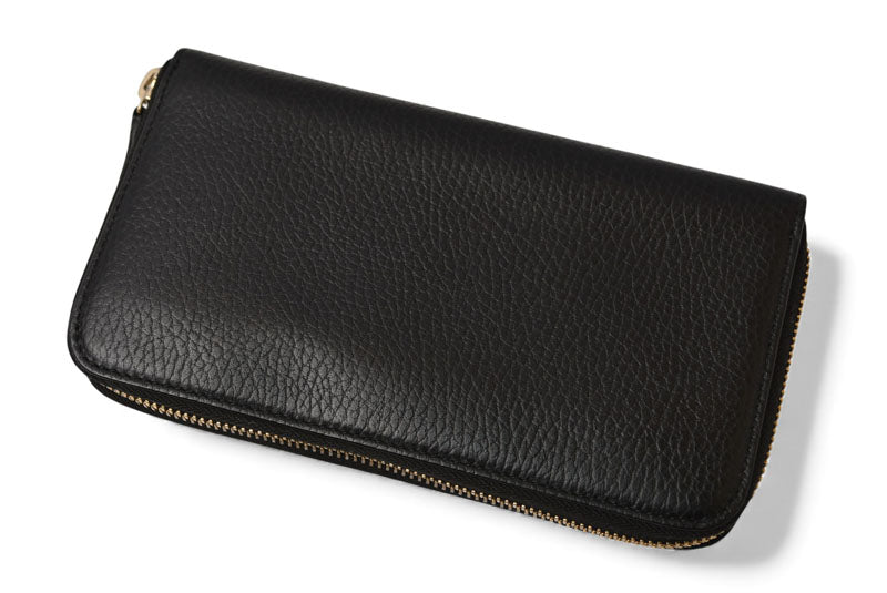 グッチ 財布 GUCCI 長財布/ラウンドファスナー式 レザー 509644 インターロッキングG ブラック【中古】