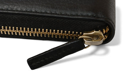 グッチ 財布 GUCCI 長財布/ラウンドファスナー式 レザー 509644 インターロッキングG ブラック【中古】