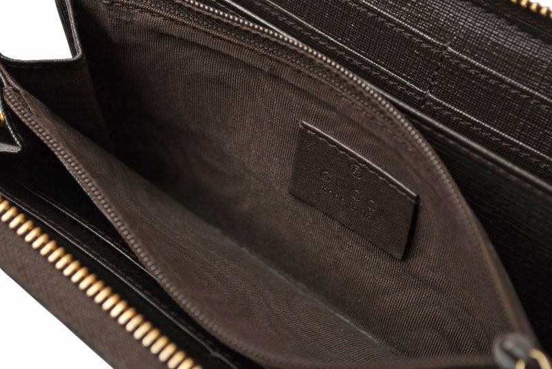 グッチ 財布 GUCCI 長財布/ラウンドファスナー式 GGスプリーム GGブラウン/ベージュ 307982【中古】