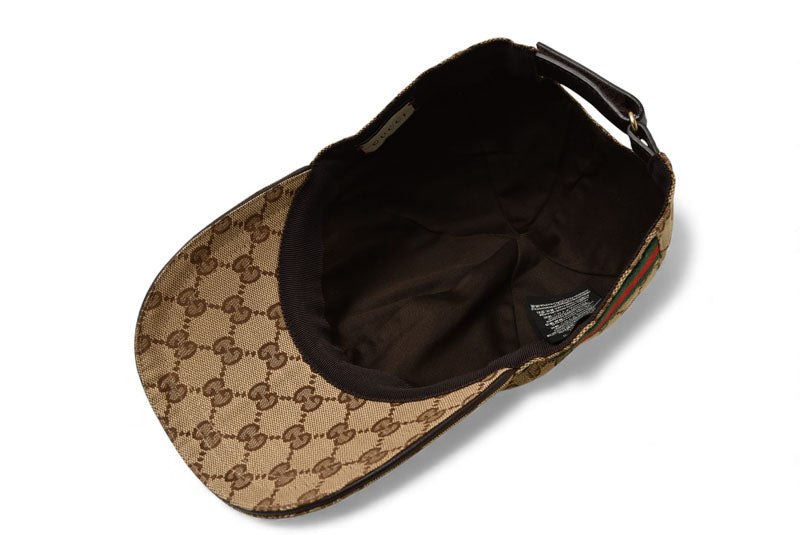 グッチ ベースボールキャップ/帽子 GUCCI GG/ベージュ レッド/グリーン 200035 KQWBG 9791 Mサイズ/58cm【中古】