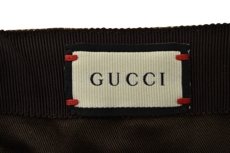 グッチ ベースボールキャップ/帽子 GUCCI GG/ベージュ レッド/グリーン 200035 KQWBG 9791 Mサイズ/58cm【中古】