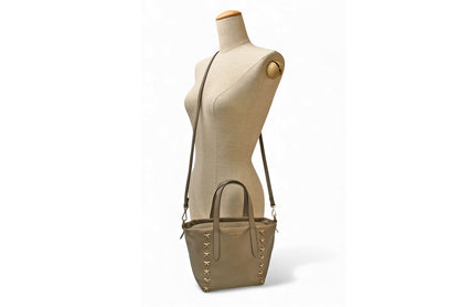 ジミーチュウ ハンドバッグ/ショルダーバッグ JIMMY CHOO 2way ソフィア ミニ レザー スタースタッズ ベージュ系 レディース【中古】