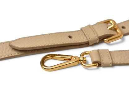 プラダ トートバッグ/ショルダーバッグ 2way PRADA VIT DAINO/鹿革 A4対応 バッグ ベージュ ストラップ付【中古】