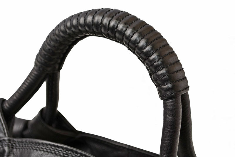 ロエベ ハンドバッグ LOEWE ナッパ アイレ バッグ シープスキン ブラック【中古】