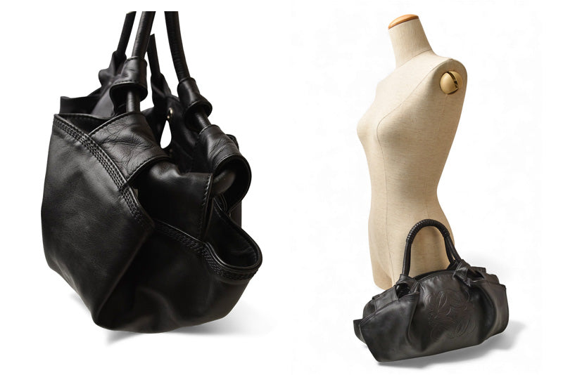 ロエベ ハンドバッグ LOEWE ナッパ アイレ バッグ シープスキン ブラック【中古】