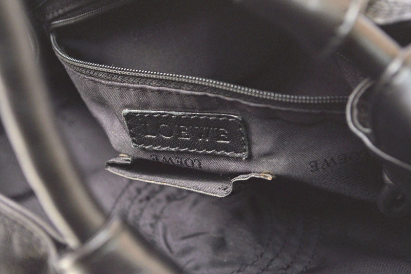 ロエベ ハンドバッグ LOEWE ナッパ アイレ バッグ シープスキン ブラック【中古】