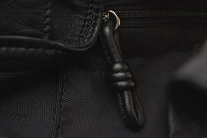 ロエベ ハンドバッグ LOEWE ナッパ アイレ バッグ シープスキン ブラック【中古】