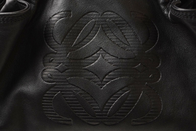ロエベ ハンドバッグ LOEWE ナッパ アイレ バッグ シープスキン ブラック【中古】