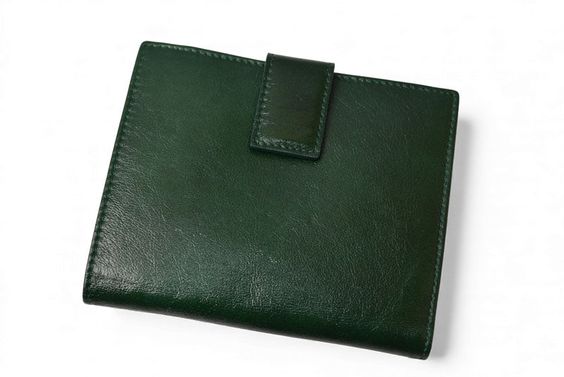 サルヴァトーレフェラガモ 財布/三つ折 Salvatore Ferragamo 折財布 ガンチーニ/グリーン【中古】