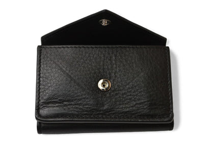 バレンシアガ 財布 BALENCIAGA ミニ財布/三つ折財布 PAPER ZA MINI WALLET ペーパーミニウォレット 391446 ブラック【中古】