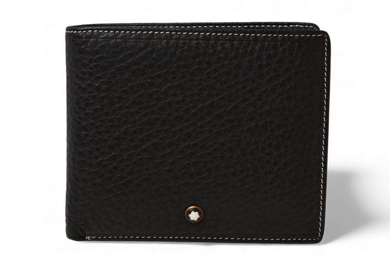 モンブラン 財布/二つ折 札入れ MONTBLANC メンズ/折財布 レザー ブラック【中古】