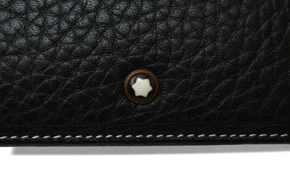 モンブラン 財布/二つ折 札入れ MONTBLANC メンズ/折財布 レザー ブラック【中古】