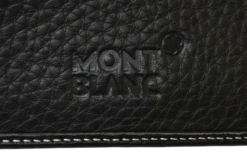 モンブラン 財布/二つ折 札入れ MONTBLANC メンズ/折財布 レザー ブラック【中古】