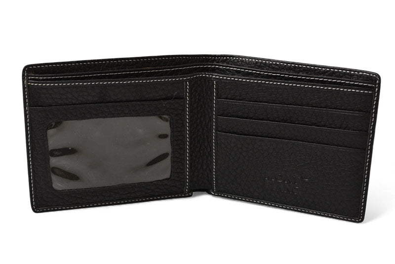 モンブラン 財布/二つ折 札入れ MONTBLANC メンズ/折財布 レザー ブラック【中古】