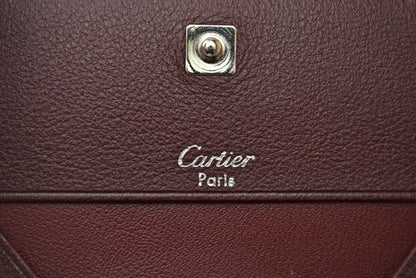 カルティエ コインケース Cartier スクエア コインパース マスト ドゥ カルティエ ブラック【中古】