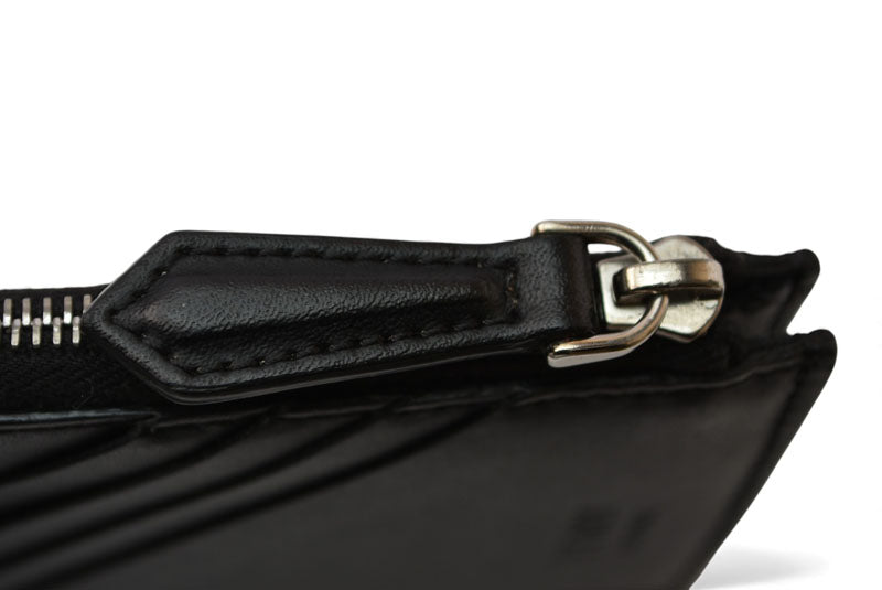 フェンディ コインケース/カードケース FENDI ミニ財布 フラグメントケース ズッカ 7M0270 ブラック/レッド【中古】