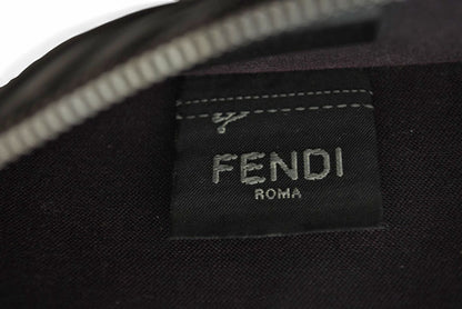 フェンディ コインケース/カードケース FENDI ミニ財布 フラグメントケース ズッカ 7M0270 ブラック/レッド【中古】