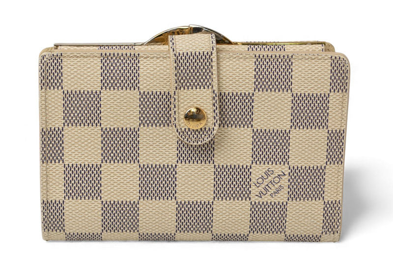 ルイヴィトン 財布 ダミエ・アズール LOUIS VUITTON ポルトフォイユ・ヴィエノワ がま口財布 N61676【中古】