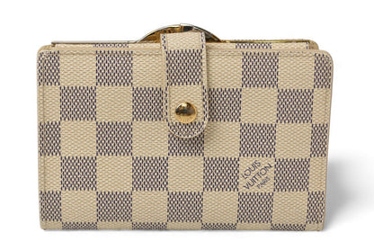 ルイヴィトン 財布 ダミエ・アズール LOUIS VUITTON ポルトフォイユ・ヴィエノワ がま口財布 N61676【中古】