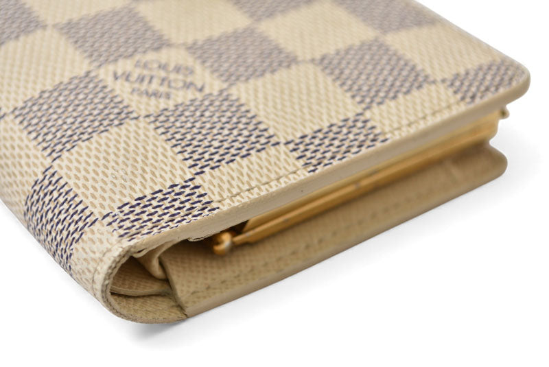 ルイヴィトン 財布 ダミエ・アズール LOUIS VUITTON ポルトフォイユ・ヴィエノワ がま口財布 N61676【中古】