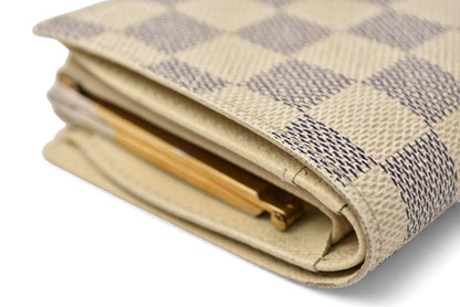 ルイヴィトン 財布 ダミエ・アズール LOUIS VUITTON ポルトフォイユ・ヴィエノワ がま口財布 N61676【中古】