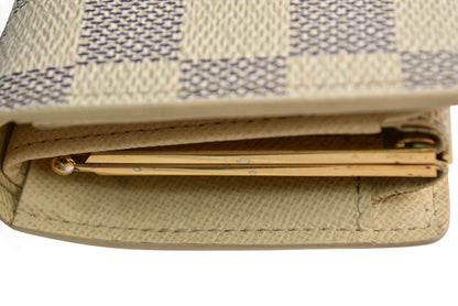 ルイヴィトン 財布 ダミエ・アズール LOUIS VUITTON ポルトフォイユ・ヴィエノワ がま口財布 N61676【中古】