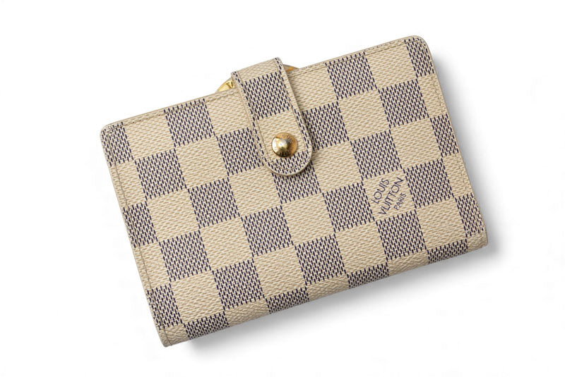 ルイヴィトン 財布 ダミエ・アズール LOUIS VUITTON ポルトフォイユ・ヴィエノワ がま口財布 N61676【中古】