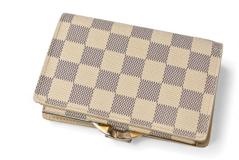 ルイヴィトン 財布 ダミエ・アズール LOUIS VUITTON ポルトフォイユ・ヴィエノワ がま口財布 N61676【中古】