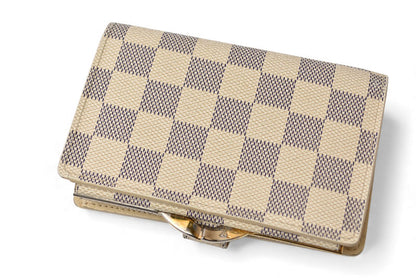 ルイヴィトン 財布 ダミエ・アズール LOUIS VUITTON ポルトフォイユ・ヴィエノワ がま口財布 N61676【中古】