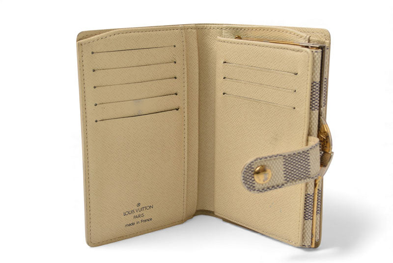 ルイヴィトン 財布 ダミエ・アズール LOUIS VUITTON ポルトフォイユ・ヴィエノワ がま口財布 N61676【中古】