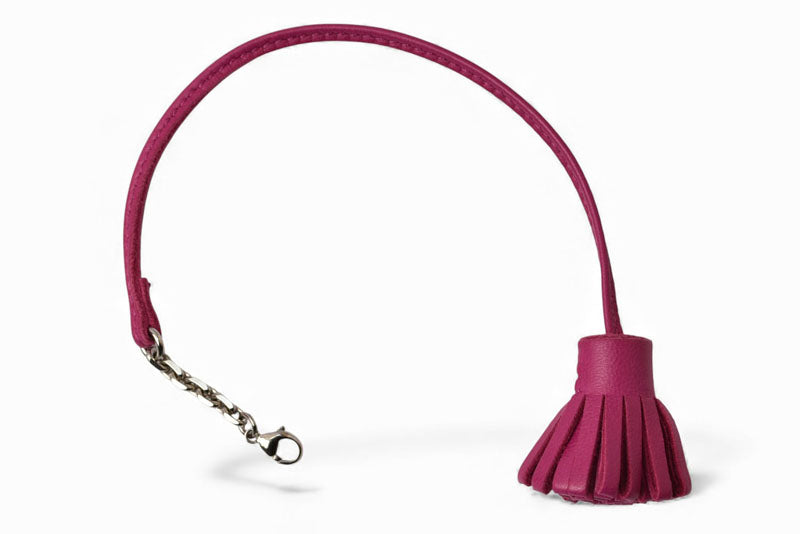 エルメス ブックマーク/チャーム HERMES カルメンチータ GRAND POMPON/グランポンポン 23 ピンク 美品【中古】