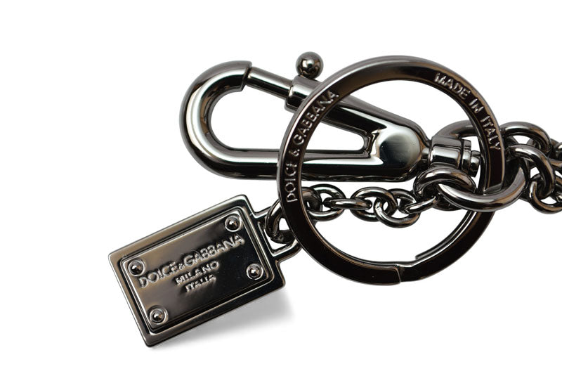 ドルチェアンドガッバーナ 未使用 キーリング/キーホルダー DOLCE&GABBANA D&G チャーム バッグチャーム レザー ec-21776 ライトブルー【中古】