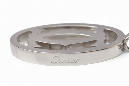 カルティエ キーホルダー/チャーム Cartier 2Cモチーフ シルバー 未使用【中古】