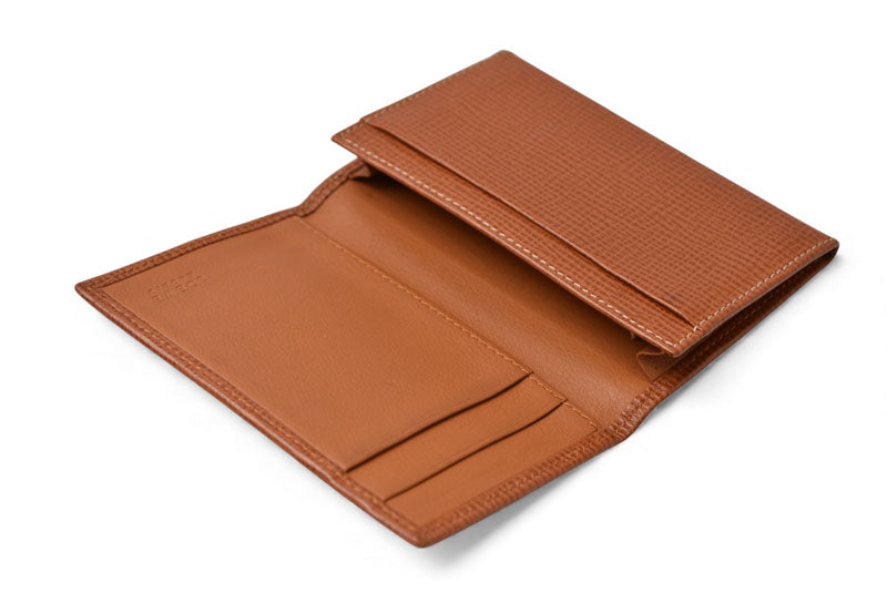 ロエベ カードケース/名刺れ LOEWE レザー アナグラム ブラウン【中古】