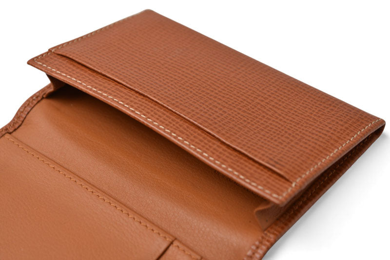 ロエベ カードケース/名刺れ LOEWE レザー アナグラム ブラウン【中古】