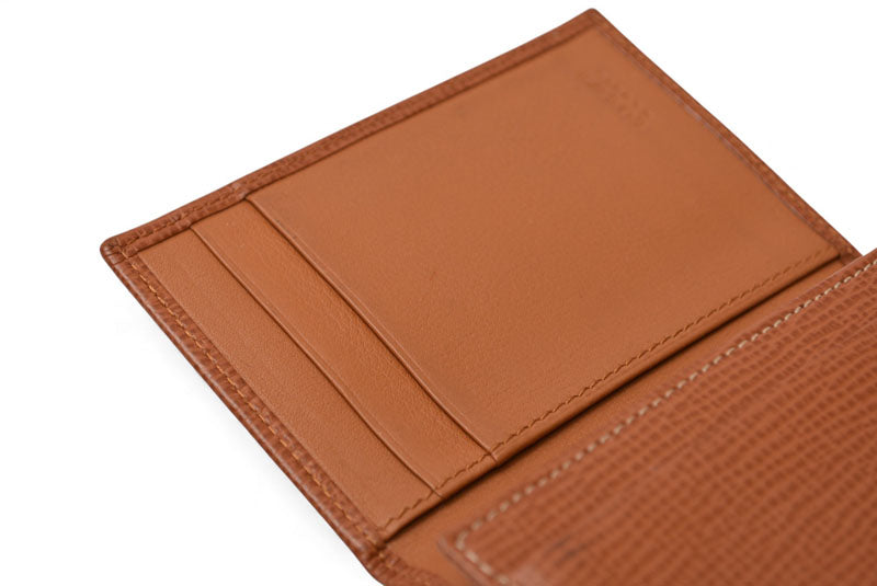 ロエベ カードケース/名刺れ LOEWE レザー アナグラム ブラウン【中古】